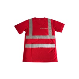 設計男裝短袖V領T恤     訂製棗紅色反光T恤      Brainfield Limited  T恤工業制服  D397 設計男裝短袖V領T恤     訂製棗紅色反光T恤      Brainfield Limited  T恤工業制服  D397